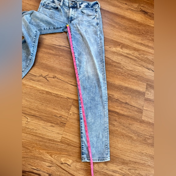 American Eagle Outfitters Light Blue Skinny Jeans Size 6 L - Picture 12 of 12